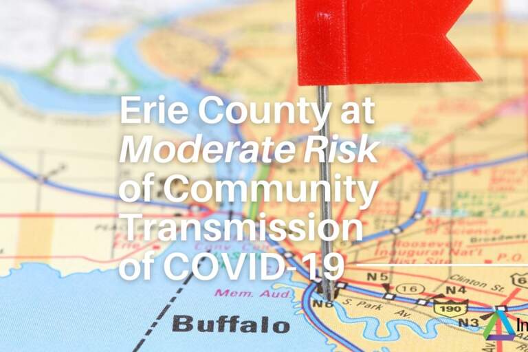 Erie County at Moderate Risk of Community Transmission of COVID-19