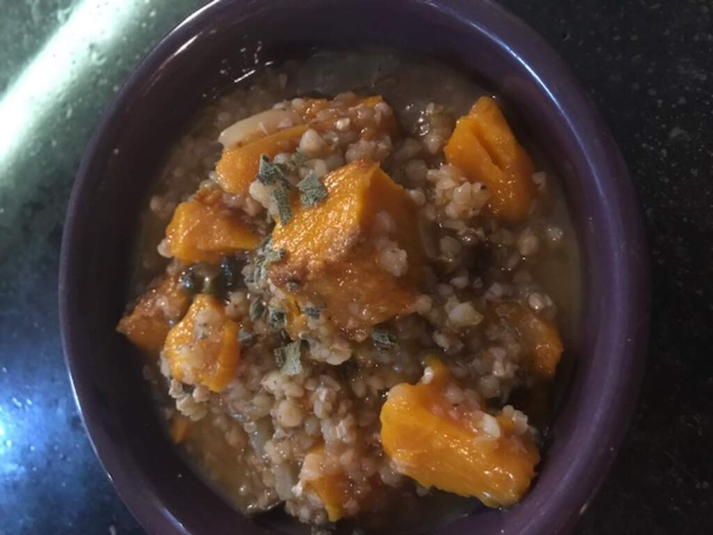 Winter Squash, Buckwheat & Sage Soup