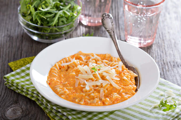 Roasted Red Pepper Mac and Cheese