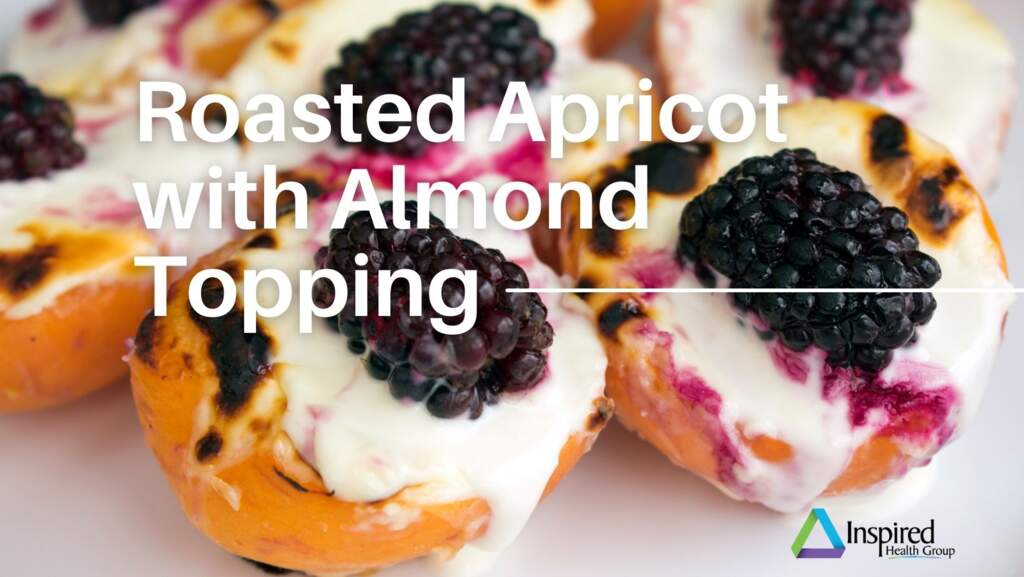 Roasted Apricots with Almond Topping